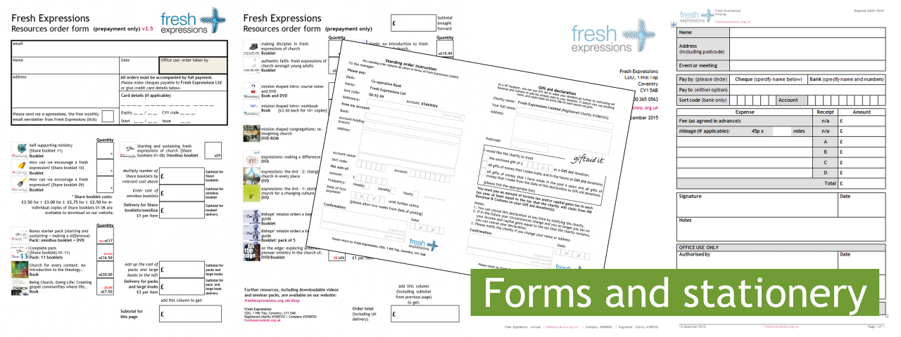 Forms and stationery